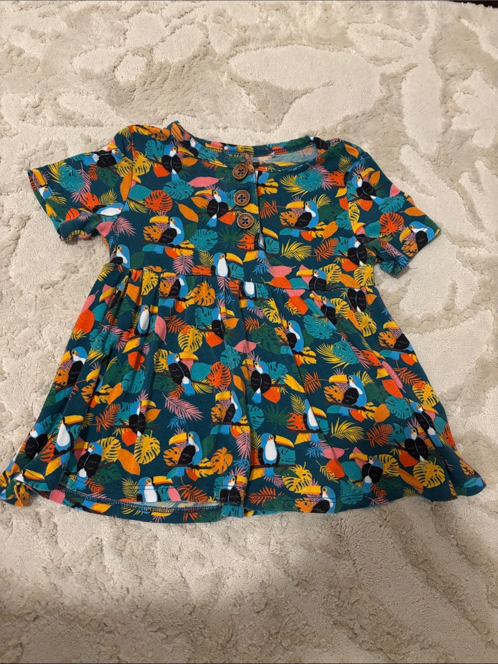 Posh Peanut Rio Print Short Sleeve Top 2T
